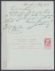 EP CP Avec Partie Réponse 10c Rouge (type N°74) Càd MONTZEN /16 MARS 1909 Pour VIENNE Autriche - Càpt Arrivée WIEN (part - Briefkaarten 1871-1909