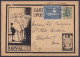 EP CP 35c Vert (type N°201) "Orval Au Chœur" + N°262 En Exprès Càd [BRUXELLES CENTRAL /-4 VIII 1929/ BRUSSEL CENTRAAL] P - Briefkaarten 1909-1934