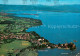 73677910 Wasserburg Bodensee Fliegeraufnahme Mit Blick Auf Lindau Und Bregenzerw - Wasserburg A. Bodensee