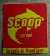 AUTOCOLLANT SCOOP FM - LA RADIO DU GRAND LYON - Stickers