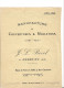 2 Courriers 1899 & Tarifs 1922 / 01 AMBERIEU / 69002 LYON / Manufacture De Couverture REVOL - 1900 – 1949