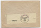 GERMANY 25C HITLER SEUL LETTRE BRIEF COVER DIEKIRCH 12.10.1943 LUXEMBOURG POUR REIMS MARNE + CENSURE NAZI - 1940-1944 Occupation Allemande