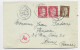 GERMANY HITLER 12CX2+3C  LETTRE BRIEF COVER  DIEKIRCH 26.12.1942  LUXEMBOURG POUR REIMS MARNE + CENSURE AE - 1940-1944 Occupazione Tedesca