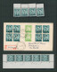 Baudouin à Lunettes - Page De Collection : N°1066** : N° De Planche 1 à 4 + Coin Daté (1973, 4 X) + Lettre - 1953-1972 Bril