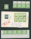 Baudouin à Lunettes - Page De Collection : N°1068** : N° De Planche 1 à 4 + Coin Daté (1971/72, 9 X) + Lettre - 1953-1972 Bril