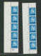 Baudouin à Lunettes - Page De Collection : N°1069Ba** : N° De Planche 1 à 4 + Coin Daté (1970/71,  3x) + Lettre - 1953-1972 Glasses
