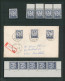 Baudouin à Lunettes - Page De Collection : N°1071** : N° De Planche 1 à 4 + Coin Daté (1969/70 + 1972,  7x) + Lettre - 1953-1972 Brillen