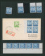 Baudouin à Lunettes - Page De Collection : N°1069B** : N° De Planche 1, 3 Et 4 + Coin Daté (1970/71,  2x) + Lettre - 1953-1972 Anteojos