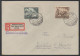 ROTHENBURG - SAALE - III REICH / 1944  Mi # 832 & 842 AUF R-BRIEF ==> GROSSLEHNA  (ref 8047) - Covers & Documents