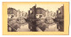 Stereo-Foto Unbekannter Fotograf, Ansicht Venezia, Kanal Mit Alter Brücke In Der Stadt  - Stereo-Photographie