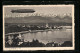 AK Friedrichshafen, Blick Zum Ort Hinüber Mit Luftschiff LZ 127 Graf Zeppelin Am Himmel  - Airships