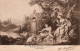 - MUSEE DU LOUVRE. - BOUCHER (François) (1703-1770) - Sujet Pastoral - Scan Verso - - Malerei & Gemälde