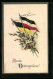 AK Ostergruss Mit Den Zweibund-Fahnen  - War 1914-18