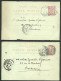 ENTIERS POSTAUX - 2 CARTES POSTALES - De 1902 - TYPE MOUCHON - Tarjetas Precursoras