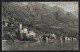 Cartolina Malcesine, Castello Scaligere Am Gardasee Mit Monte Baldo Im Hintergrund  - Andere & Zonder Classificatie