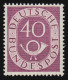 133 Posthorn 40 Pf. Postfrisch **, Zähnungsmangel Laut Abbildung - Unused Stamps