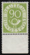 138 Posthorn 90 Pf. Postfrisch **, Zähnungsmangel Laut Abbildung, Unterrand - Unused Stamps