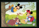 AK Micky Mouse Und Mini Mouse Bei Einem Picknick Im Park  - Comics