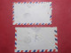 Marcophilie - Lot 2 Lettres Enveloppes Oblitérations Timbres PEROU Destination SUISSE (B329) - Peru