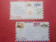 Marcophilie - Lot 2 Lettres Enveloppes Oblitérations Timbres PEROU Destination SUISSE (B330) - Pérou