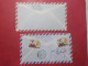 Marcophilie - Lot 2 Lettres Enveloppes Oblitérations Timbres PEROU Destination SUISSE (B330) - Perù