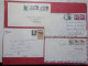 Marcophilie - Lot 4 Lettres Enveloppes Oblitérations Timbres USA Destination SUISSE (B332) - Postal History