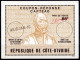 RÉPUBLIQUE DE CÔTE D'IVOIRE  Ca1  280 / 85F  CAPTEAO Reply Coupon Reponse Antwortschein IRC IAS O ABIDJAN 10 - Ivory Coast (1960-...)