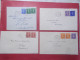 Marcophilie - Lot 4 Lettres Enveloppes Oblitérations Timbres ROYAUME UNI Destination SUISSE (B333) - Marcofilie