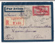 Lettre Recommandée Saïgon Cochinchine 1935 Destination Paris - Briefe U. Dokumente