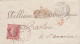 MTM137 - 1867 TRANSATLANTIC LETTER FRANCE TO USA Steamer RUSSIA CUNARD - PAID - Marcophilie