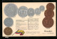 AK Ecuador, Geld, Münzen, Sucre, Condor, Centavos  - Equateur