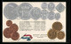 AK Niederlande, Währungstabelle, Geldmünzen Und Nationalflagge  - Monnaies (représentations)