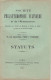 PARIS SOCIETE PHILANTROPIQUE CULINAIRE ET DE L ALIMENTATION STATUTS - 1901-1940