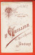 09825 / ⭐ Photo CDV 49-ANGERS 1890s ◉ Bébé Fillette Assise Fourrure ◉ Photographie H. THILLIER 22 Boulevard De SAUMUR - Anonieme Personen