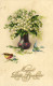 Illustrateur Vase De Muguet Porte Bonheur Et Oiseaux RV - Flowers