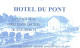 25 GRAND'COMBE CHATELEU   -PUB - CARTE VISITE -HOTEL DU PONT - Sonstige & Ohne Zuordnung