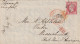 MTM141 - 1867 TRANSATLANTIC LETTER FRANCE TO USA Steamer CITY OF BOSTON THE INMAN LINE - PAID - Storia Postale