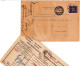 Österreich 1918, Marken M. Perfins WATT Auf Wert-Paketkarte V. Wien N. Dänemark - Storia Postale