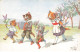 ILLUSTRATEUR THIELE #FG56983 GROUPE DE CHATS QUI CHANTENT ET DANSENT - Thiele, Arthur