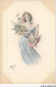 AV-BFP2-0643 - ILLUSTRATEUR - M.M. Vienne NÂ°276  - Une Femme Tenant Des Fleurs, Avec Des Papillons - Vienne