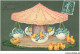 AV-BFP2-0285 - VOEUX - Joyeuses Pâques - Poussins Dans Un Manège - Carte Gaufrée - Pâques