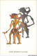 AV-BFP1-0040 - INDONESIE - BALI - Figure Princière Et De Singe - Marionnette Et Silhouette - Indonesien