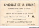 AQ#BFP3-CHROMOS-0691 - CHOCOLAT DE LA MARINE - A La Grâce De Dieu - Other & Unclassified