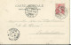 SUISSE  CARTE 10c   AMBULANT N°9  POUR  PONTARLIER ( DOUBS ) DE 1908 LETTRE COVER - Covers & Documents