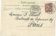 SUISSE  CARTE 10c   AMBULANT N°9  POUR  PARIS DE 1902 LETTRE COVER - Cartas & Documentos