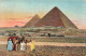 EGYPTE - Egypte - Vue Sur Les Pyramides De Guizeh - Animé - Colorisé - Carte Postale Ancienne - Guiza