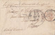 MTM143 - 1858 TRANSATLANTIC LETTER FRANCE TO USA Steamer PERSIA CUNARD - UNPAID - Postal History