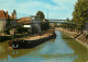 Navigation Sailing Vessels & Boats Themed Postcard Montargis Barges Bridge - Velieri