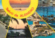 Navigation Sailing Vessels & Boats Themed Postcard Saluti Da Alghero - Zeilboten