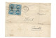 !!! FRANCE, LETTRE DE 1870 BEL AFFR. BLOC DE 4 NAPOLÉON  LAURÉ DE ONCELIN POUR GRENOBLE - 1849-1876: Klassik